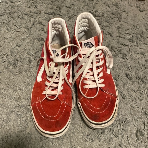 RED HIGH TOP VANS!! - Picture 2 of 5